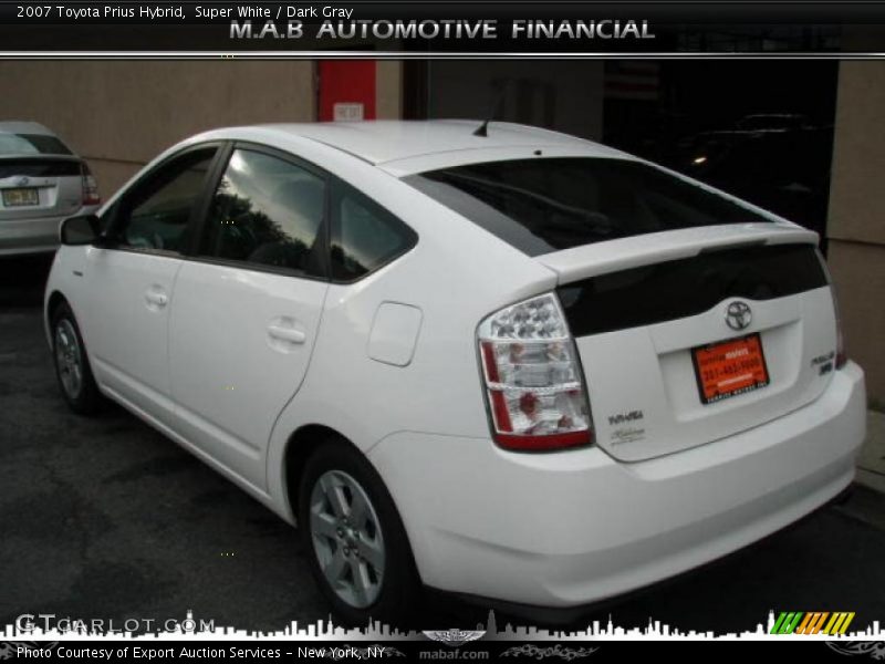 Super White / Dark Gray 2007 Toyota Prius Hybrid