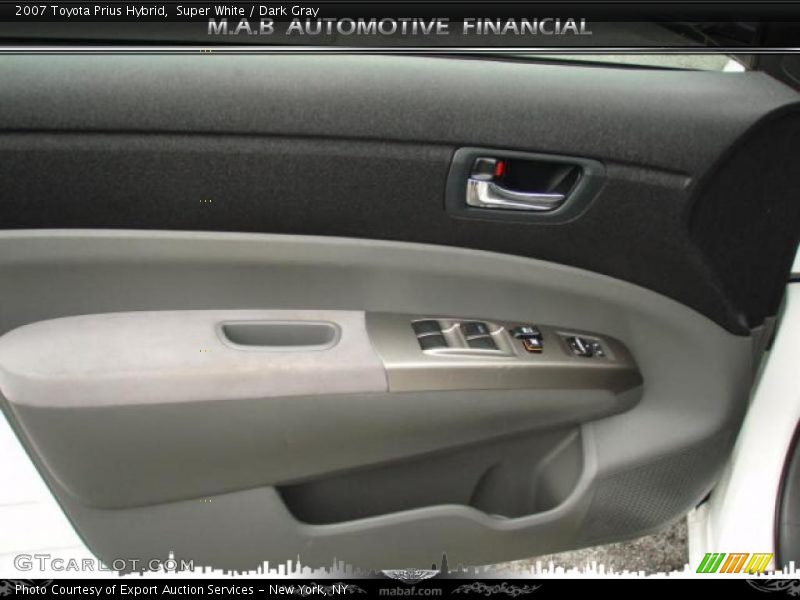 Super White / Dark Gray 2007 Toyota Prius Hybrid