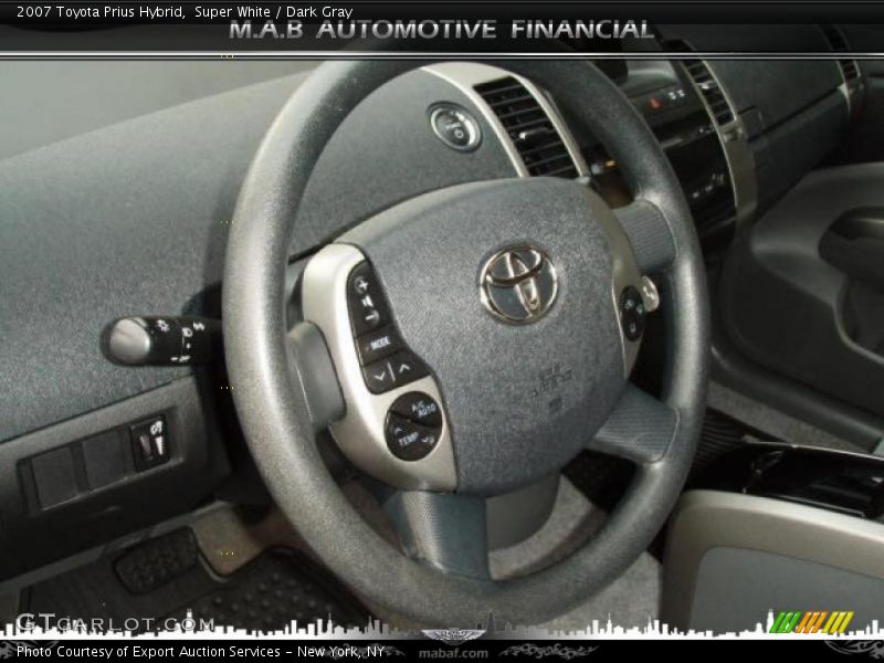Super White / Dark Gray 2007 Toyota Prius Hybrid