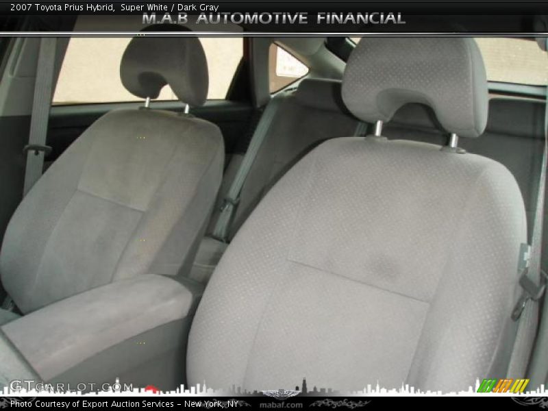 Super White / Dark Gray 2007 Toyota Prius Hybrid