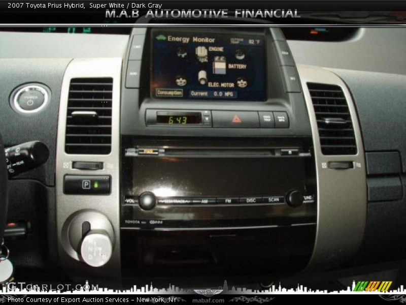 Super White / Dark Gray 2007 Toyota Prius Hybrid