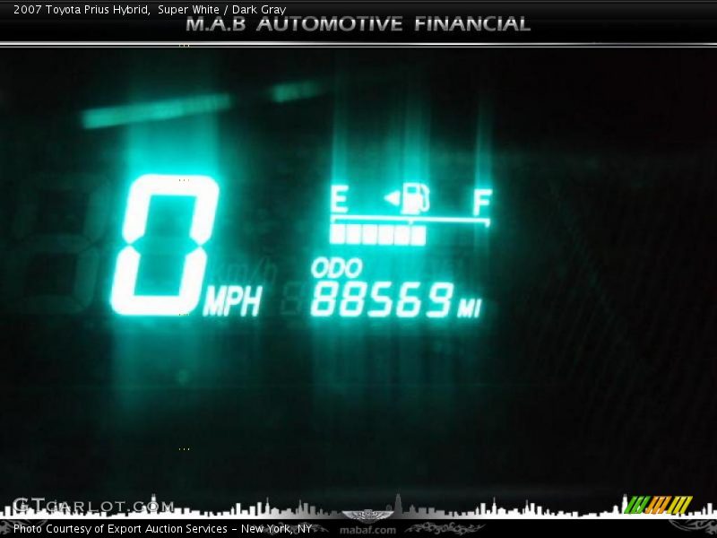 Super White / Dark Gray 2007 Toyota Prius Hybrid