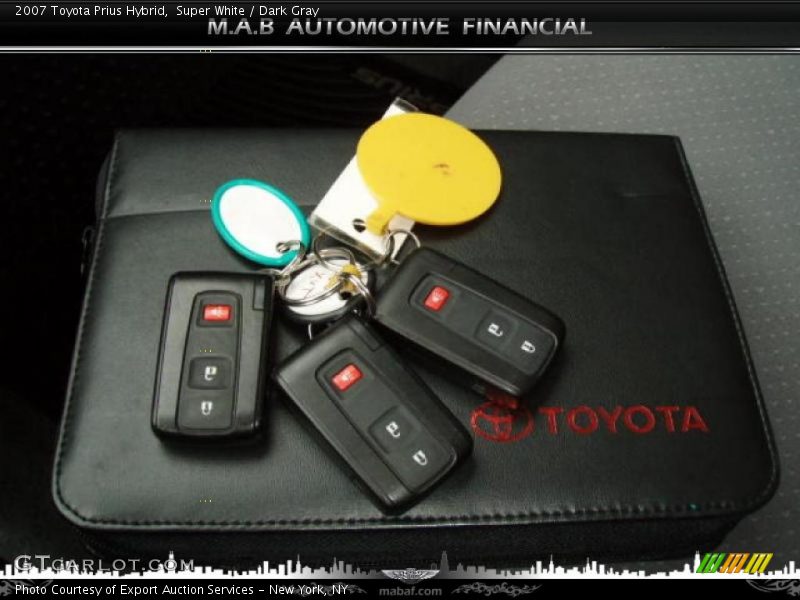 Super White / Dark Gray 2007 Toyota Prius Hybrid