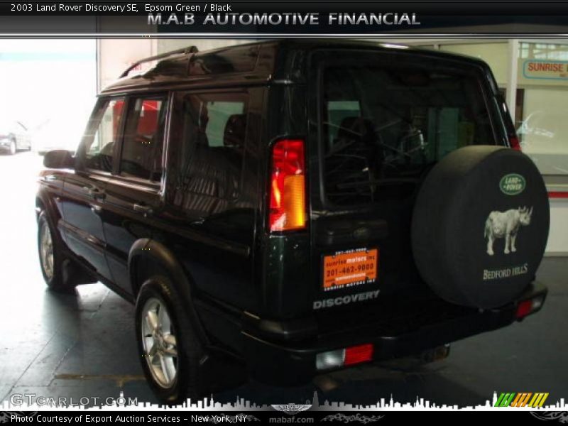 Epsom Green / Black 2003 Land Rover Discovery SE
