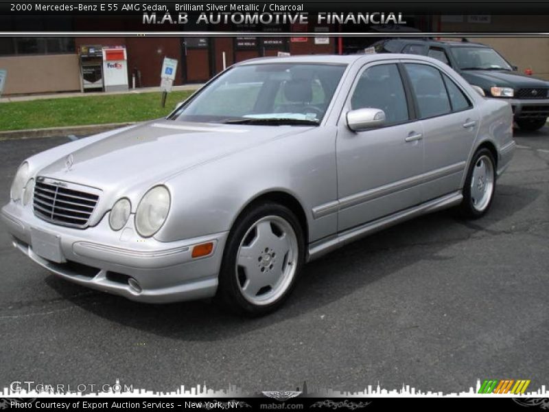 Brilliant Silver Metallic / Charcoal 2000 Mercedes-Benz E 55 AMG Sedan