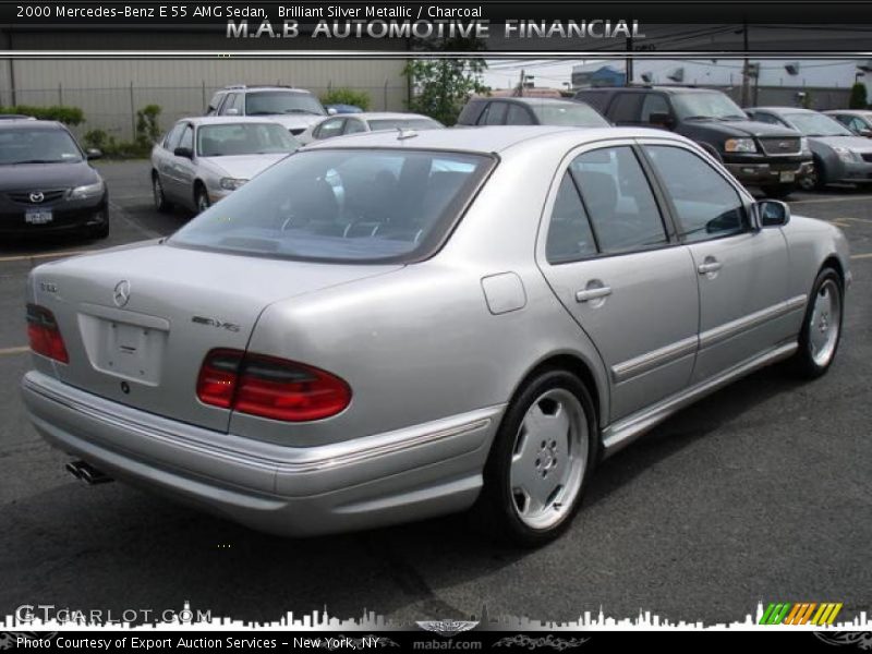 Brilliant Silver Metallic / Charcoal 2000 Mercedes-Benz E 55 AMG Sedan