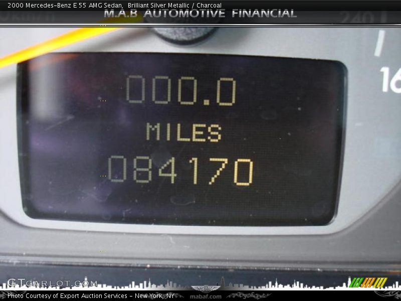 Brilliant Silver Metallic / Charcoal 2000 Mercedes-Benz E 55 AMG Sedan