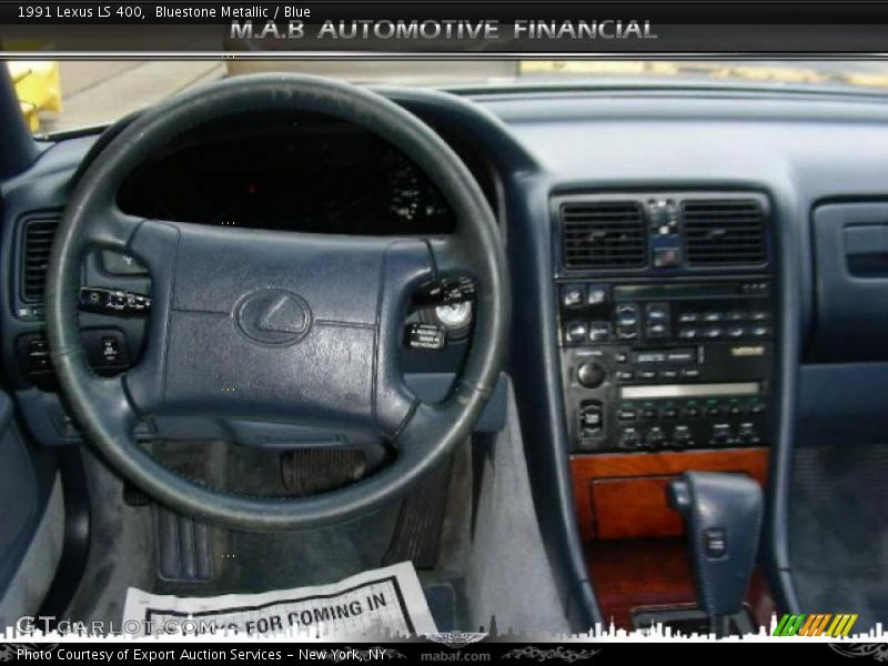 Bluestone Metallic / Blue 1991 Lexus LS 400
