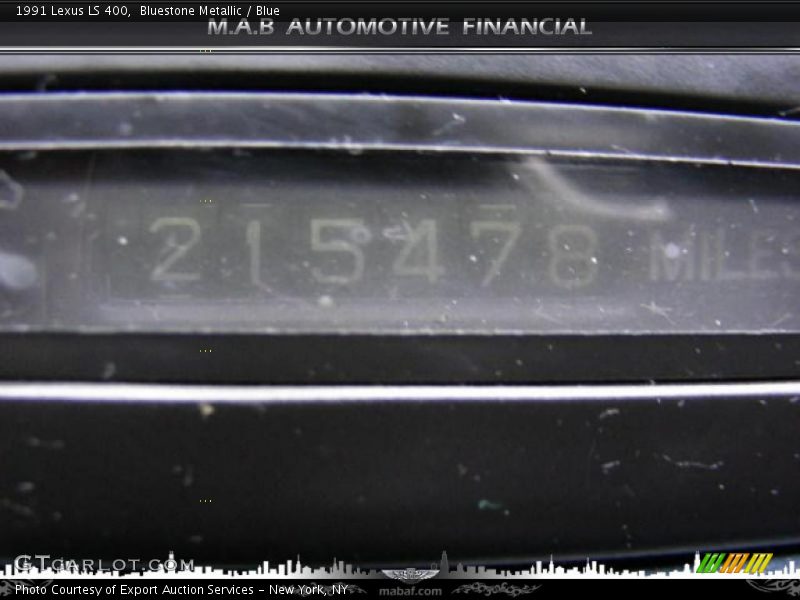 Bluestone Metallic / Blue 1991 Lexus LS 400