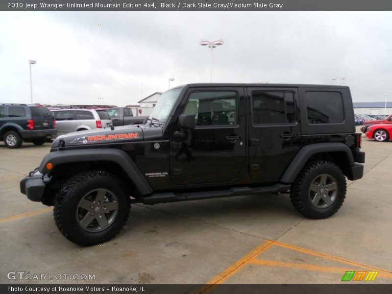 Black / Dark Slate Gray/Medium Slate Gray 2010 Jeep Wrangler Unlimited Mountain Edition 4x4