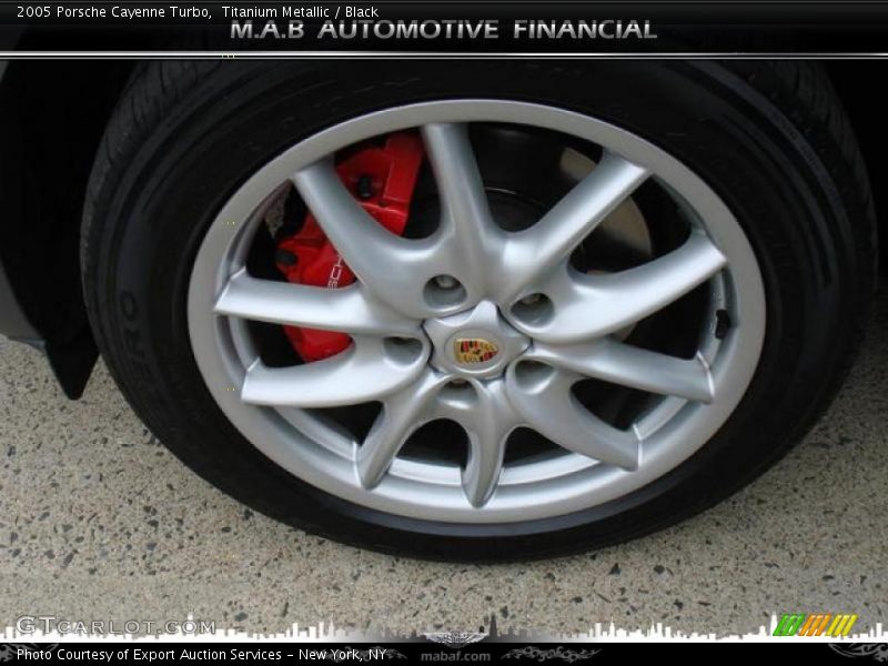 Titanium Metallic / Black 2005 Porsche Cayenne Turbo