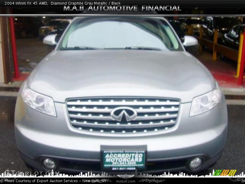 Diamond Graphite Gray Metallic / Black 2004 Infiniti FX 45 AWD