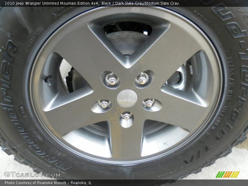 Black / Dark Slate Gray/Medium Slate Gray 2010 Jeep Wrangler Unlimited Mountain Edition 4x4