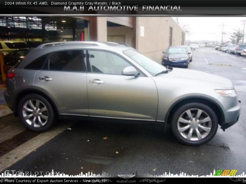 Diamond Graphite Gray Metallic / Black 2004 Infiniti FX 45 AWD