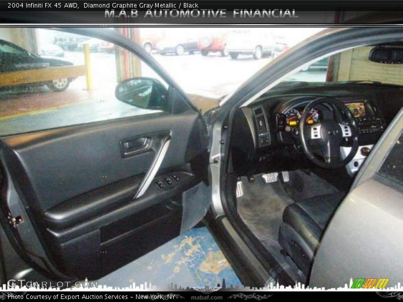 Diamond Graphite Gray Metallic / Black 2004 Infiniti FX 45 AWD