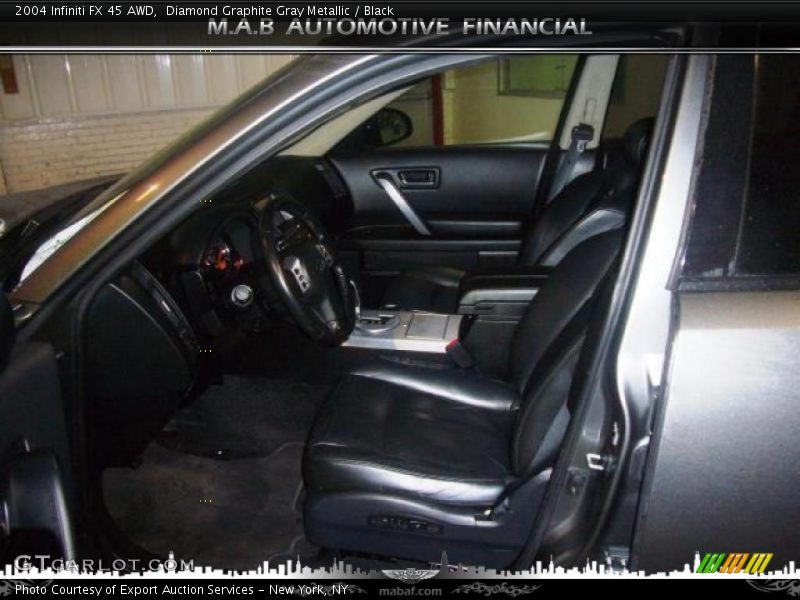 Diamond Graphite Gray Metallic / Black 2004 Infiniti FX 45 AWD