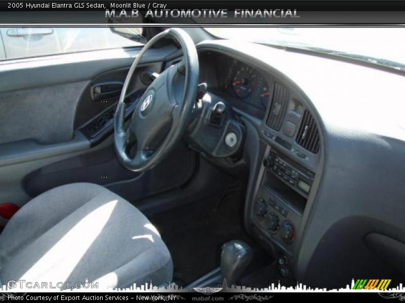 Moonlit Blue / Gray 2005 Hyundai Elantra GLS Sedan