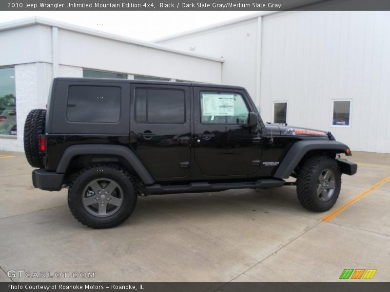Black / Dark Slate Gray/Medium Slate Gray 2010 Jeep Wrangler Unlimited Mountain Edition 4x4