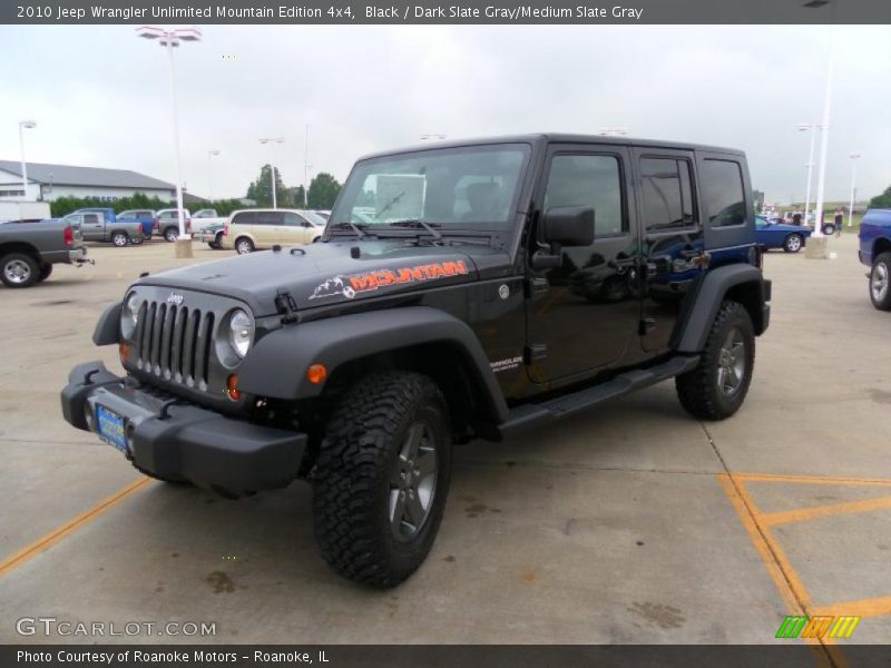Black / Dark Slate Gray/Medium Slate Gray 2010 Jeep Wrangler Unlimited Mountain Edition 4x4