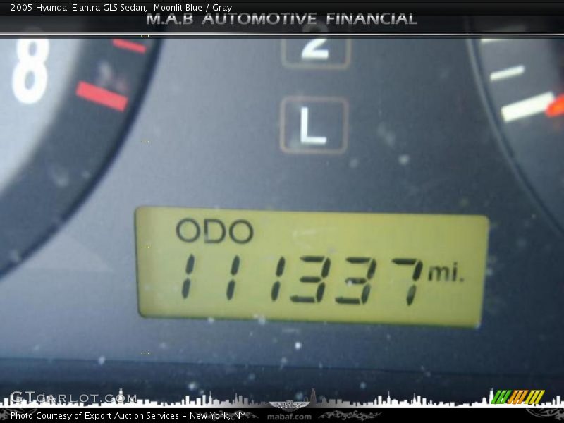 Moonlit Blue / Gray 2005 Hyundai Elantra GLS Sedan