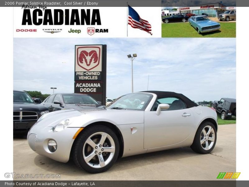 Cool Silver / Ebony 2006 Pontiac Solstice Roadster