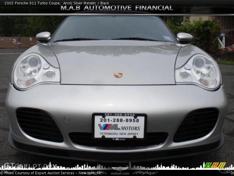 Arctic Silver Metallic / Black 2002 Porsche 911 Turbo Coupe