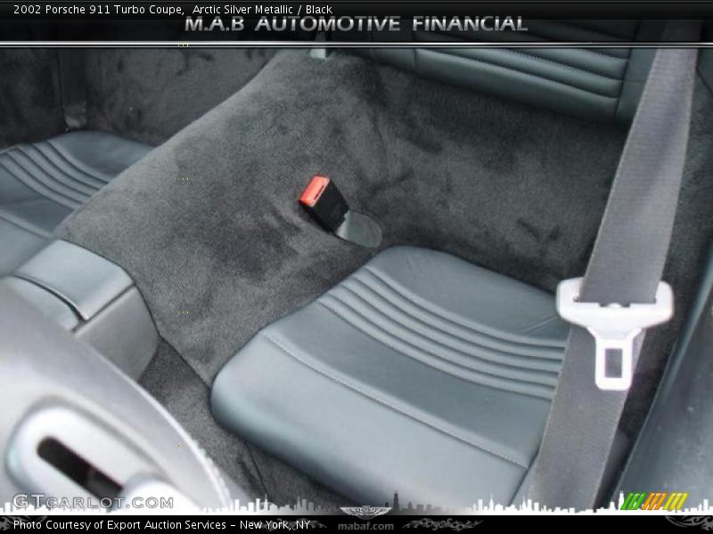 Arctic Silver Metallic / Black 2002 Porsche 911 Turbo Coupe