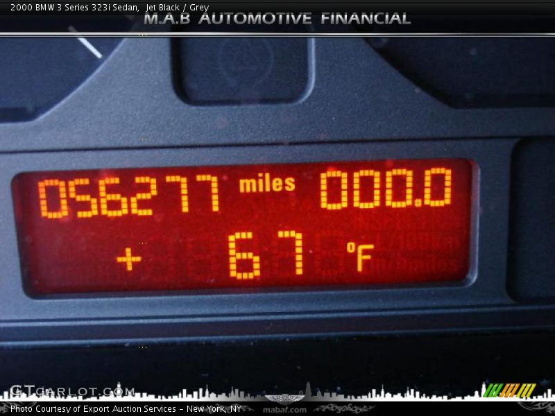Jet Black / Grey 2000 BMW 3 Series 323i Sedan