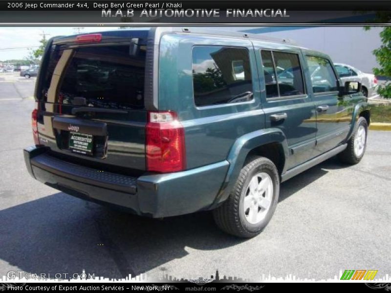 Deep Beryl Green Pearl / Khaki 2006 Jeep Commander 4x4