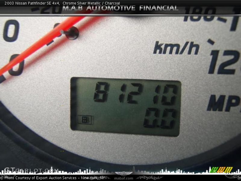 Chrome Silver Metallic / Charcoal 2003 Nissan Pathfinder SE 4x4