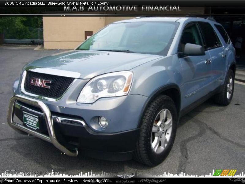 Blue-Gold Crystal Metallic / Ebony 2008 GMC Acadia SLE