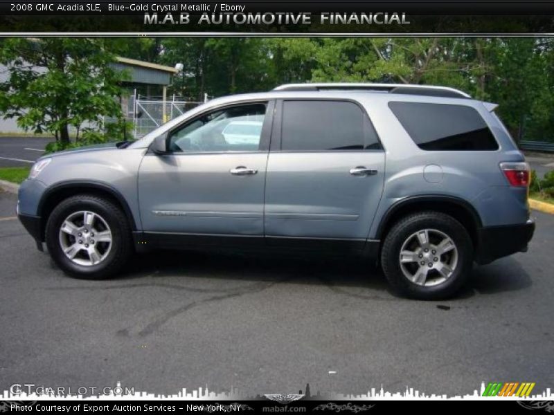 Blue-Gold Crystal Metallic / Ebony 2008 GMC Acadia SLE