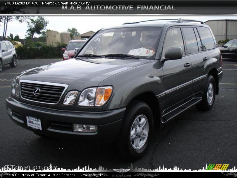 Riverock Green Mica / Gray 2000 Lexus LX 470