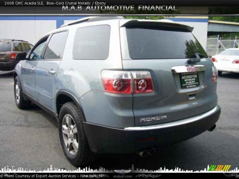 Blue-Gold Crystal Metallic / Ebony 2008 GMC Acadia SLE