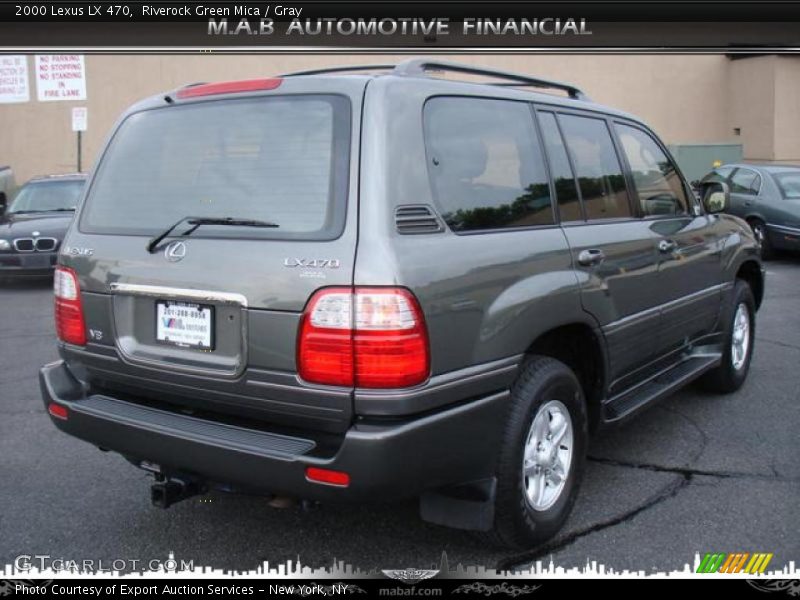 Riverock Green Mica / Gray 2000 Lexus LX 470