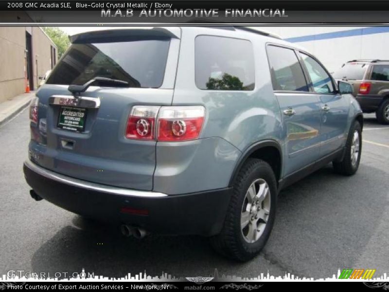 Blue-Gold Crystal Metallic / Ebony 2008 GMC Acadia SLE