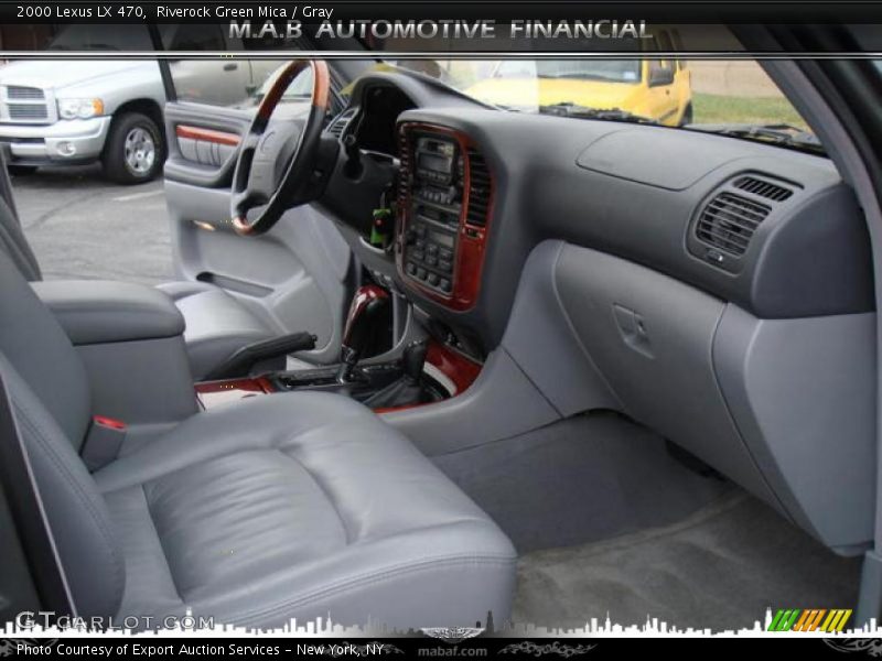 Riverock Green Mica / Gray 2000 Lexus LX 470