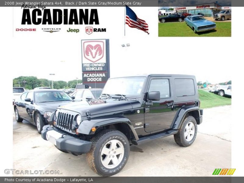 Black / Dark Slate Gray/Medium Slate Gray 2008 Jeep Wrangler Sahara 4x4