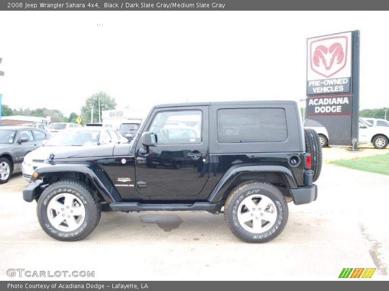 Black / Dark Slate Gray/Medium Slate Gray 2008 Jeep Wrangler Sahara 4x4