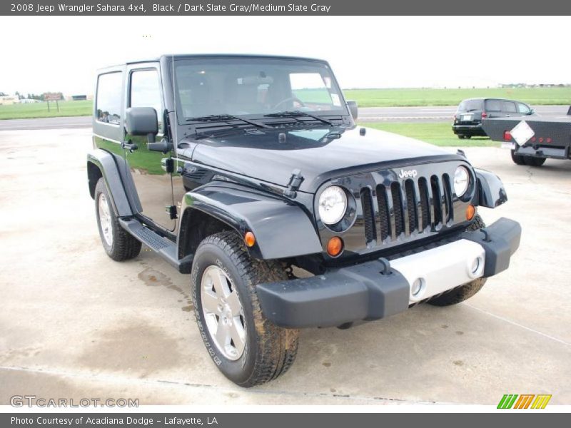 Black / Dark Slate Gray/Medium Slate Gray 2008 Jeep Wrangler Sahara 4x4