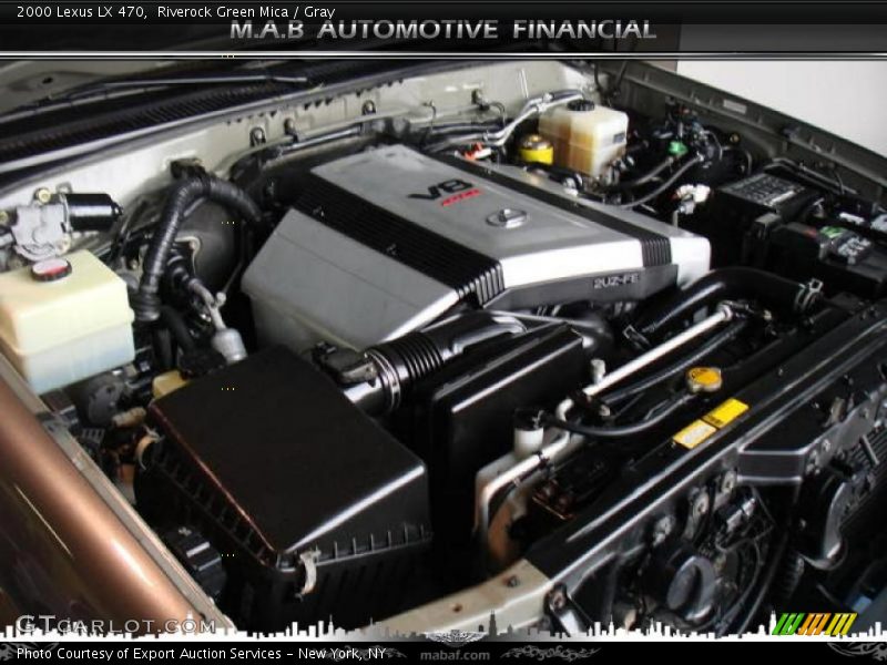 Riverock Green Mica / Gray 2000 Lexus LX 470