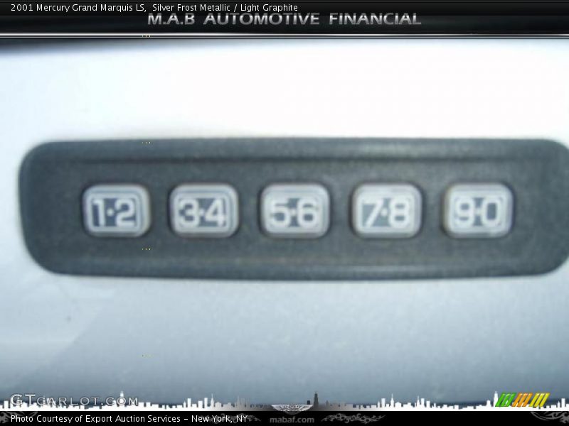 Silver Frost Metallic / Light Graphite 2001 Mercury Grand Marquis LS