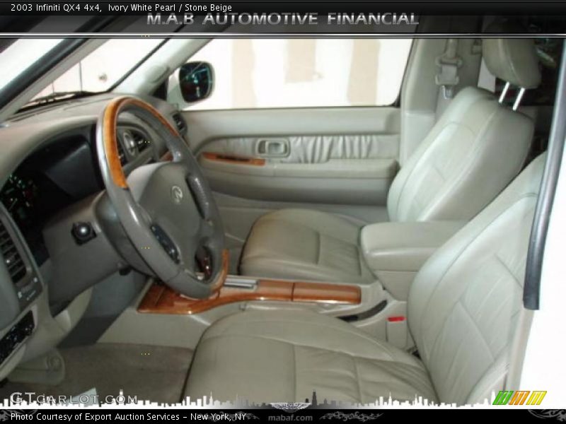 Ivory White Pearl / Stone Beige 2003 Infiniti QX4 4x4