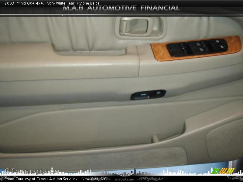 Ivory White Pearl / Stone Beige 2003 Infiniti QX4 4x4