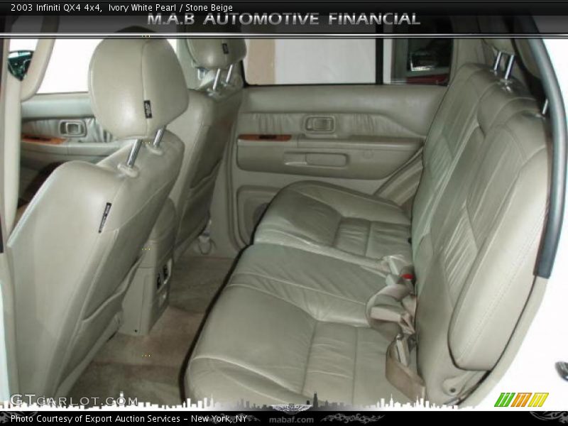Ivory White Pearl / Stone Beige 2003 Infiniti QX4 4x4