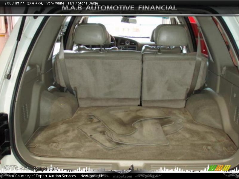 Ivory White Pearl / Stone Beige 2003 Infiniti QX4 4x4
