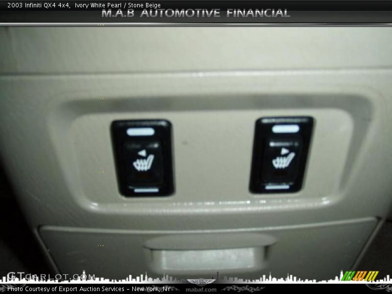 Ivory White Pearl / Stone Beige 2003 Infiniti QX4 4x4