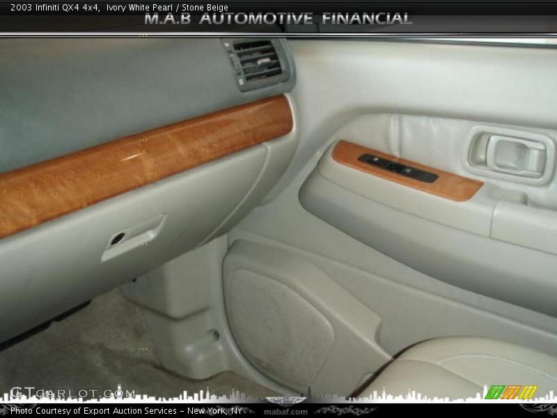 Ivory White Pearl / Stone Beige 2003 Infiniti QX4 4x4