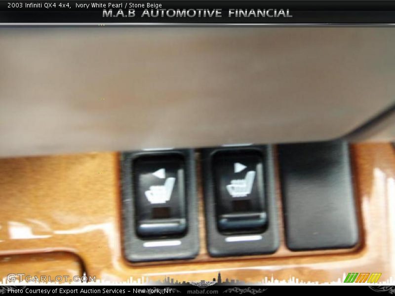 Ivory White Pearl / Stone Beige 2003 Infiniti QX4 4x4