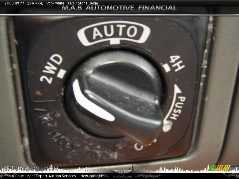 Ivory White Pearl / Stone Beige 2003 Infiniti QX4 4x4